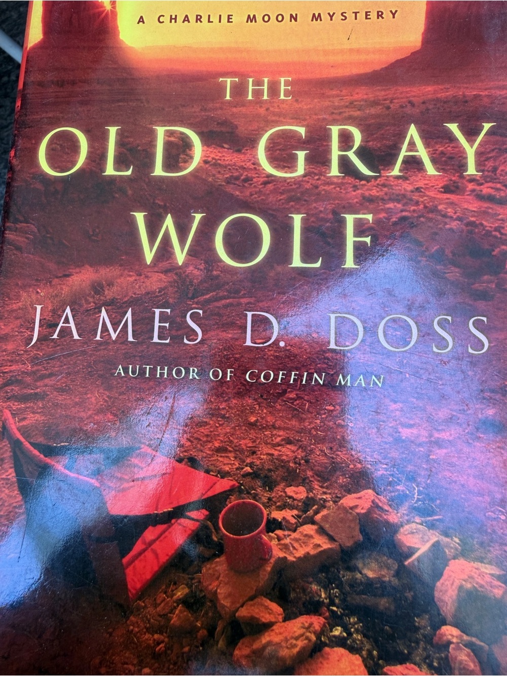The Old Gray Wolf by James D. Doss - Red/Orange Cover